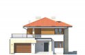Projekt domu tradycyjnego Cyprys 7 - elewacja 1