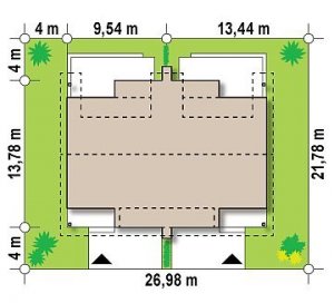 Usytuowanie budynku Zb15 (cena za jeden segment)