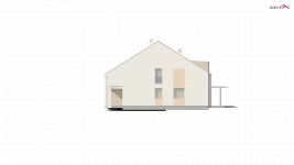 Elewacja projektu Zb13 - 3 - wersja lustrzana