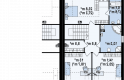 Projekt domu bliźniaczego Zb13 - rzut poddasza
