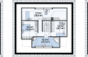 Projekt domu parterowego Z230 - rzut poddasza