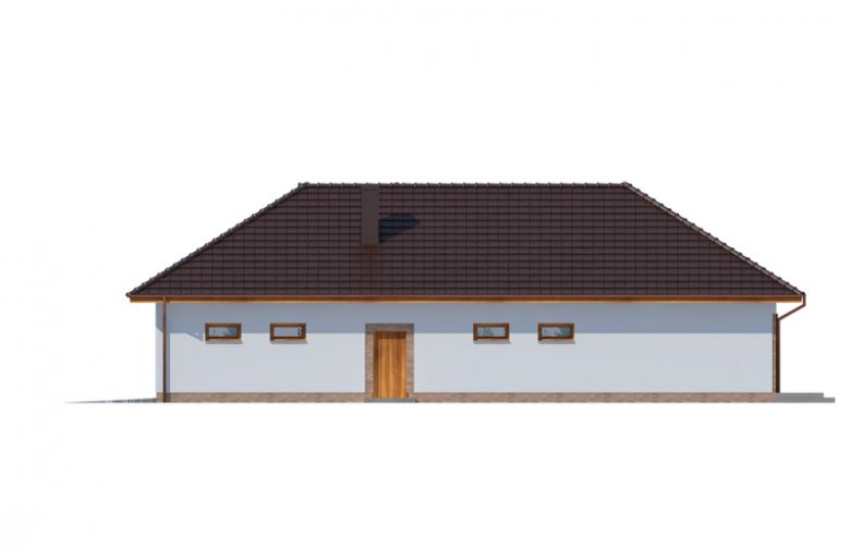 Projekt domu dwurodzinnego Sonia 2 PS - elewacja 4