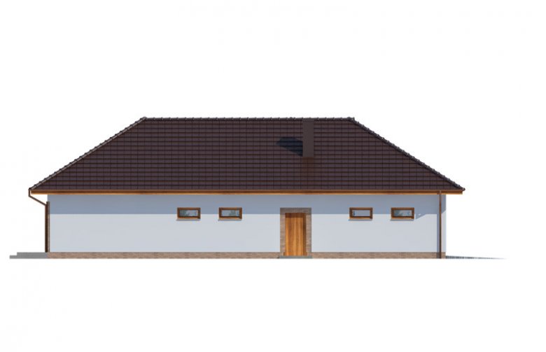 Projekt domu dwurodzinnego Sonia 2 PS - elewacja 4