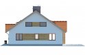 Projekt domu wielorodzinnego Groszek dach dwuspadowy - elewacja 3