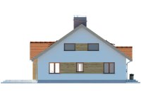 Elewacja projektu Groszek dach dwuspadowy - 3 - wersja lustrzana