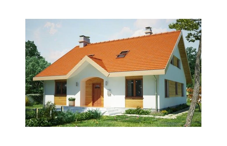 Projekt domu wielorodzinnego Groszek dach dwuspadowy