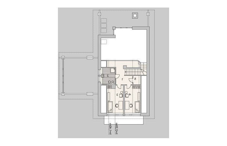 Projekt domu wielorodzinnego LK&1109 - rzut poddasza