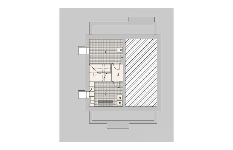 Projekt domu wielorodzinnego LK&1118 - rzut piwnicy