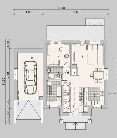 RZUT PARTERU LK&1120