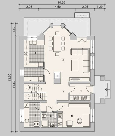 RZUT PARTERU LK&1122