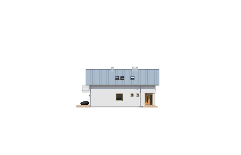 Projekt domu tradycyjnego Koliber 2 - elewacja 2
