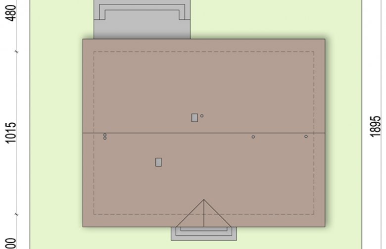 Projekt domu parterowego Daktyl 4 - Usytuowanie