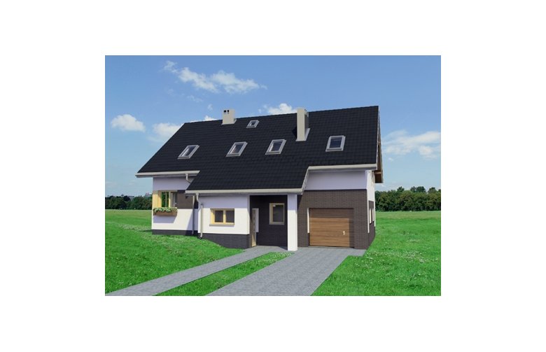 Projekt domu wielorodzinnego Skarabeusz Polo - elewacja 4