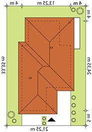 Usytuowanie budynku Della w wersji lustrzanej