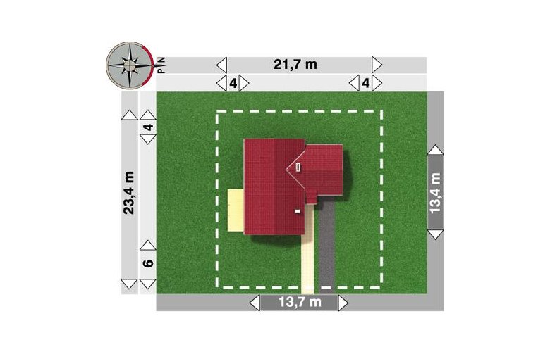 Projekt domu wielorodzinnego Żuczek - Usytuowanie