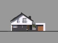 Elewacja projektu Homekoncept 2 ENERGO - 3 - wersja lustrzana