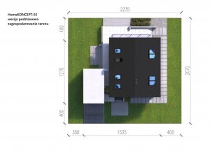 Usytuowanie budynku Homekoncept 2 ENERGO