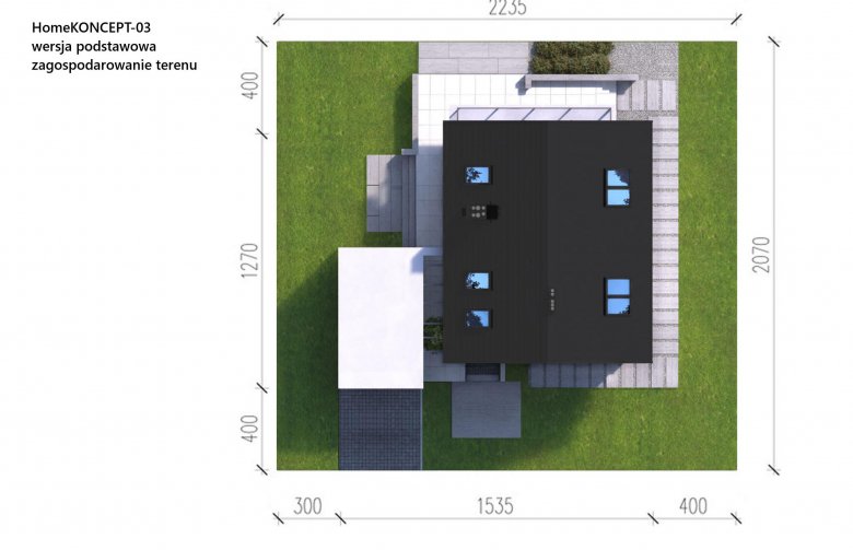 Projekt domu tradycyjnego Homekoncept 2 ENERGO - Usytuowanie