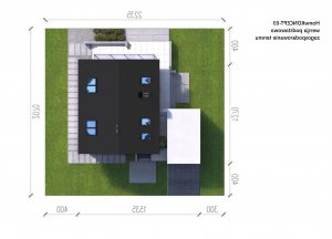 Usytuowanie budynku Homekoncept 2 ENERGO w wersji lustrzanej