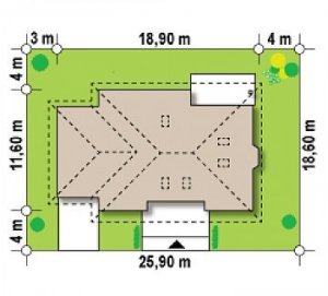 Usytuowanie budynku Z10 D sdu GL