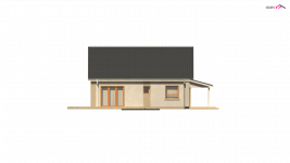 Elewacja projektu Z12 D L ztb - 2 - wersja lustrzana