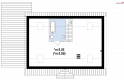 Projekt domu parterowego Z12 GP+ (FR s2s) - rzut poddasza