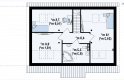 Projekt domu z poddaszem Z12 P GP - rzut poddasza