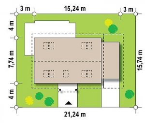 Usytuowanie budynku Z12 P GP