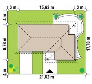 Usytuowanie budynku Z15 v2 GL