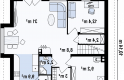 Projekt domu z poddaszem Z28 v2 - rzut parteru