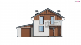 Elewacja projektu Z38 D  GP - 4 - wersja lustrzana