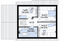 Projekt domu z poddaszem Z40 GP - rzut poddasza