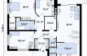 Projekt domu parterowego Z41 + - rzut parteru