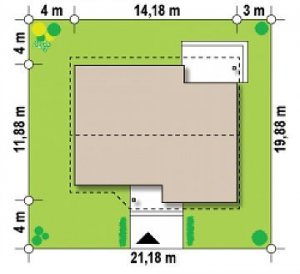 Usytuowanie budynku Z41 +