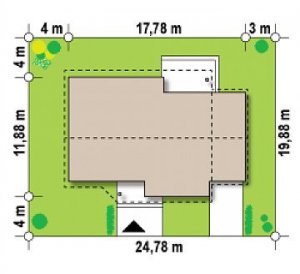 Usytuowanie budynku Z41 + GP