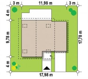 Usytuowanie budynku Z45 GP ptg