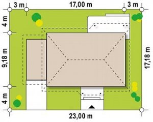 Usytuowanie budynku Z69 GL p