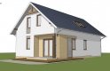 Projekt domu z poddaszem Z71 GL - wizualizacja 1