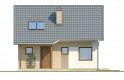 Projekt domu z poddaszem Z71 SMART - elewacja 2