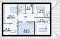 Projekt domu z poddaszem Z85 C - rzut poddasza