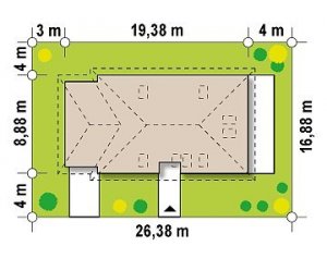 Usytuowanie budynku Z90 v2