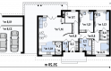 Projekt domu parterowego Z98 WP GP2 - rzut parteru