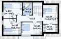 Projekt domu z poddaszem Z126 v2 - rzut poddasza