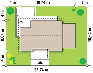 Usytuowanie budynku Z136 GP