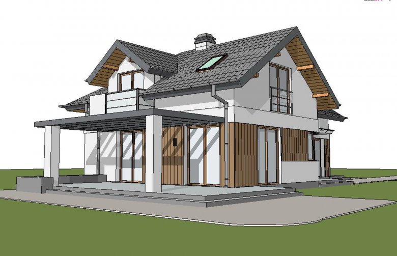 Projekt domu z poddaszem Z150 GL