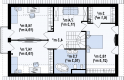Projekt domu z poddaszem Z162 GL - rzut poddasza