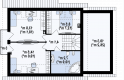 Projekt domu z poddaszem Z162 GLv2 - rzut poddasza
