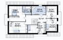 Projekt domu z poddaszem Z172 GL2 - rzut poddasza