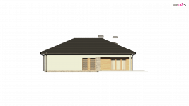 Elewacja projektu Z204 GP - 2 - wersja lustrzana