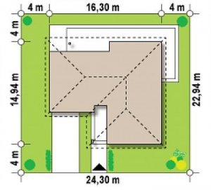 Usytuowanie budynku Z204  L v2